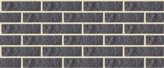 BrickStone Черный (рваный ложок, пустотелый)